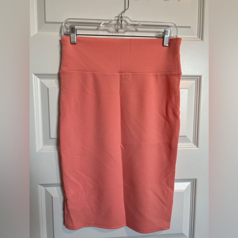 Lularoe Cassie coral pencil skirt size small